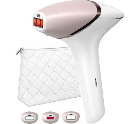 PHILIPS Lumea 9000 Series BRI955/01 Cordless IPL Hair Removal System - White & Pink, White,Pink