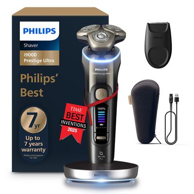 PHILIPS i9000 XP9405/11 Prestige Ultra Wet & Dry Rotary Shaver - Black Gradient, Black