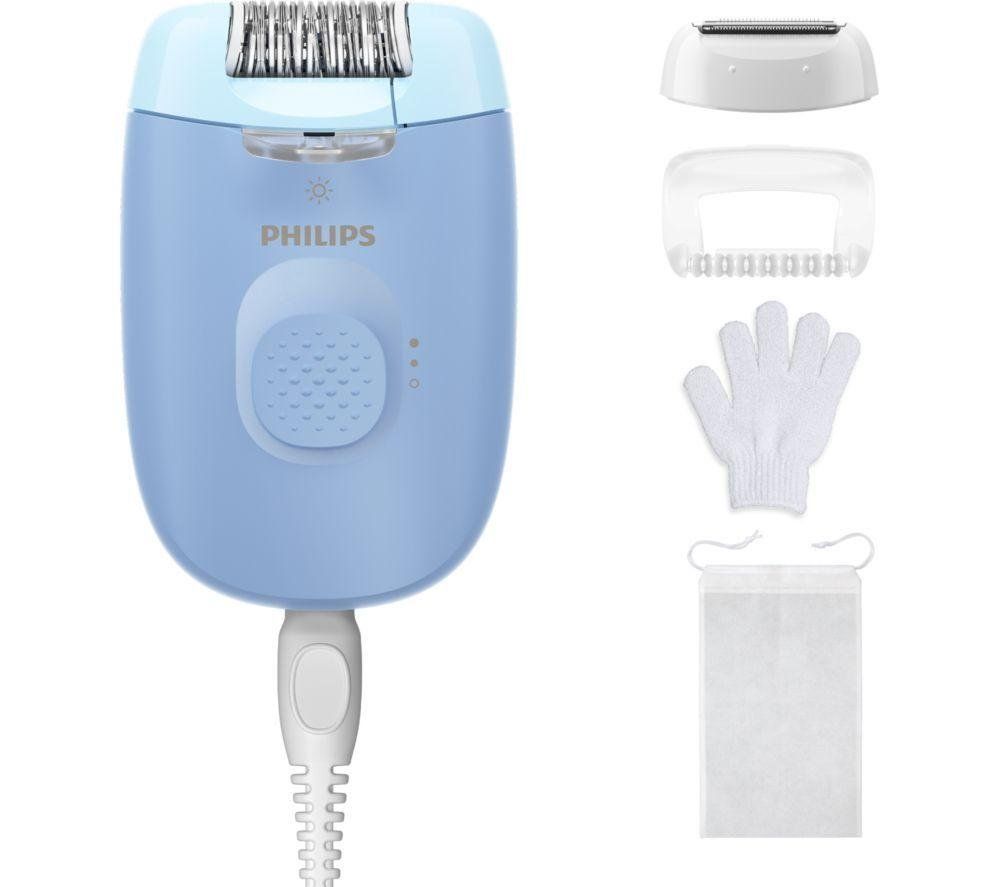 PHILIPS Series 4000 BRE247/00 Epilator - Blue, Blue - Image 1