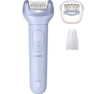 PHILIPS BRE708/00 Series 8000 Wet & Dry Epilator Light Blue, Blue