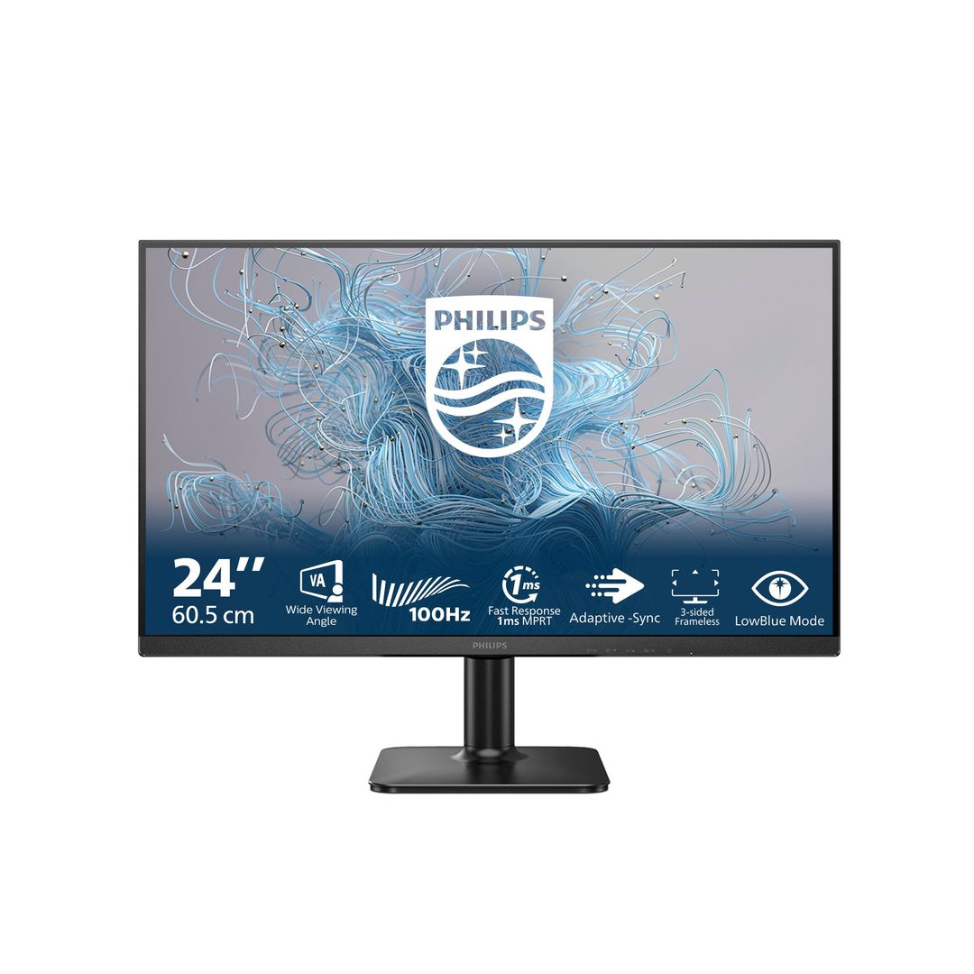 Philips 1000 series 24E2N1100LB/00 computer monitor 60.5 cm (23.8") 1920 x 1080 pixels Full HD LCD Black - Image 1