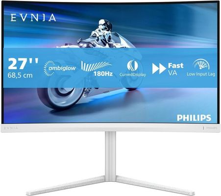Philips Evnia 5000 27M2C5201L/00 computer monitor 68.6 cm (27") 1920 x 1080 pixels Full HD LCD White - Thumbnail 2