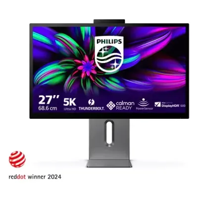 Philips Brilliance 27" 5K Ultra HD LED Monitor (27E3U7903/00) - Thumbnail 2