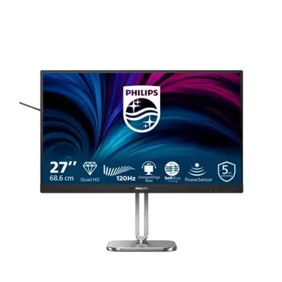 Philips 4000 series 27B2N4500/00 computer monitor 68.6 cm (27") 2560 x 1440 pixels Quad HD LCD Grey - Thumbnail 2