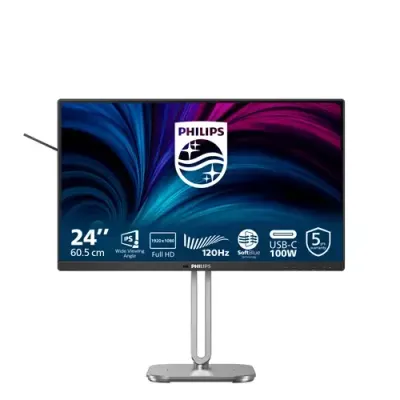 Philips 4000 series 24B2U4301/00 computer monitor 60.5 cm (23.8") 1920 x 1080 pixels Full HD LCD Grey - Thumbnail 2