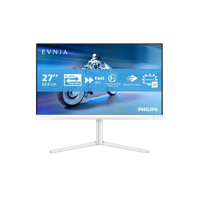 Philips Evnia 5000 computer monitor 68.6 cm (27") 3840 x 2160 pixels 4K Ultra HD LCD White - Thumbnail 2