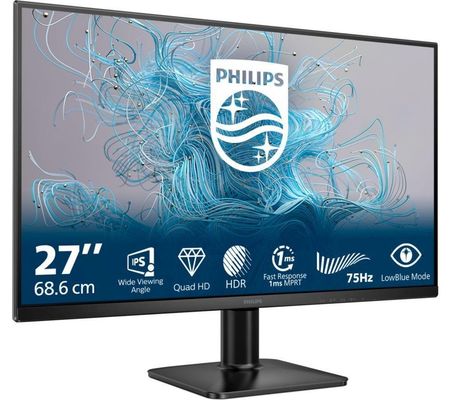 Philips 1000 series 27E2N1500L/00 computer monitor 68.6 cm (27") 2560 x 1440 pixels Quad HD LED Black - Thumbnail 2