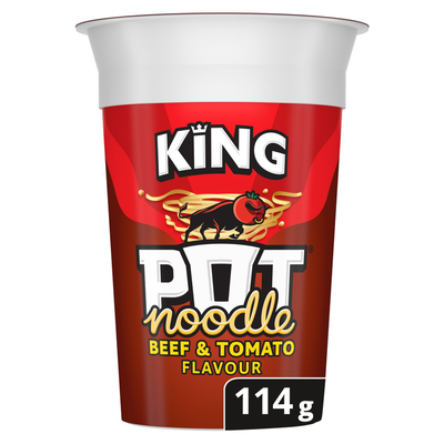 Pot Noodle Beef & Tomato King Pot Noodle 114 g - Thumbnail 2