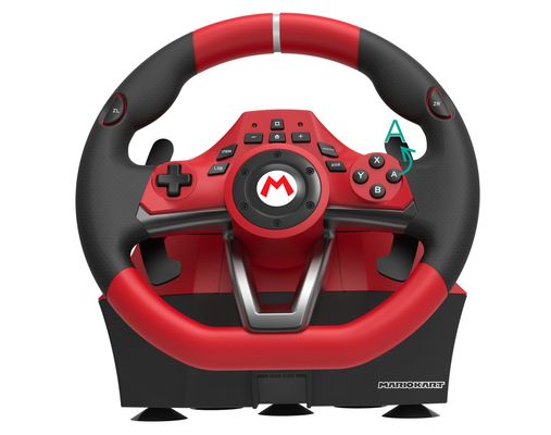 Hori Mario Kart Racing Wheel Pro Deluxe Black, Red USB Steering wheel + Pedals Analogue Nintendo Switch