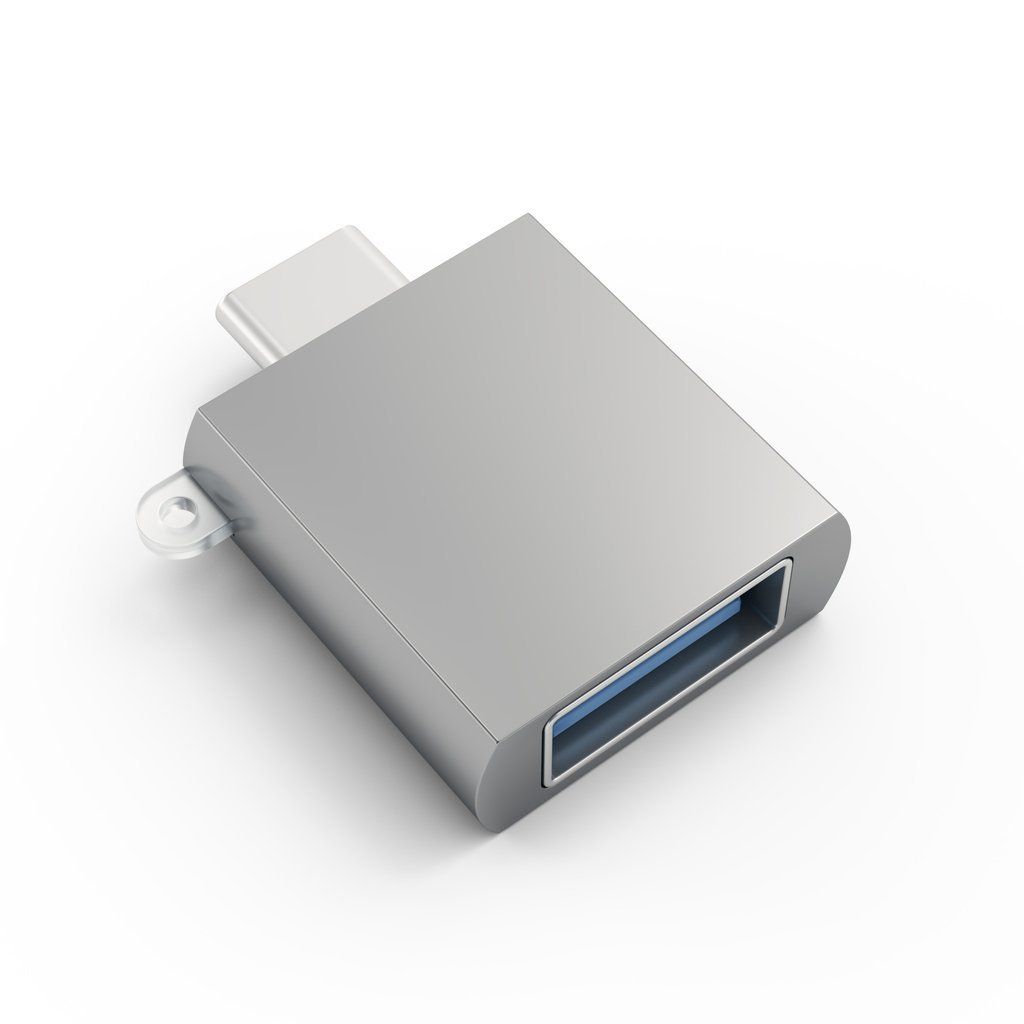 Satechi ST-TCUAM cable gender changer USB C USB A Grey - Image 1