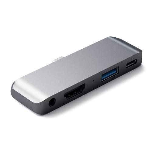 Satechi ST-TCMPHM laptop dock/port replicator USB 3.2 Gen 1 (3.1 Gen 1) Type-C Grey - Image 1