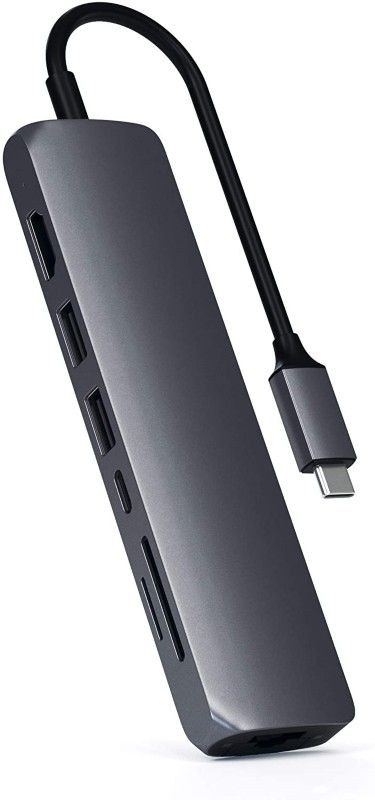 Satechi ST-UCSMA3M laptop dock/port replicator USB 3.2 Gen 1 (3.1 Gen 1) Type-C Grey - Image 1