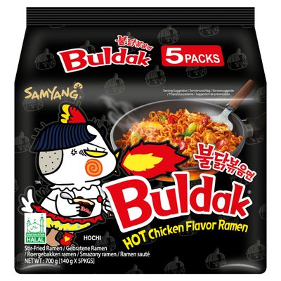 Buldak Hot Chicken Flavor Ramen Noodles 700g [140gx5pk]