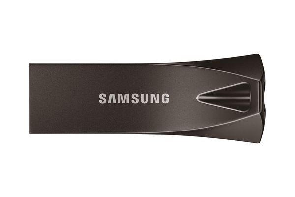 SAMSUNG Bar Plus USB 3.1 Memory Stick - 64 GB, Titan Grey, Silver/Grey
