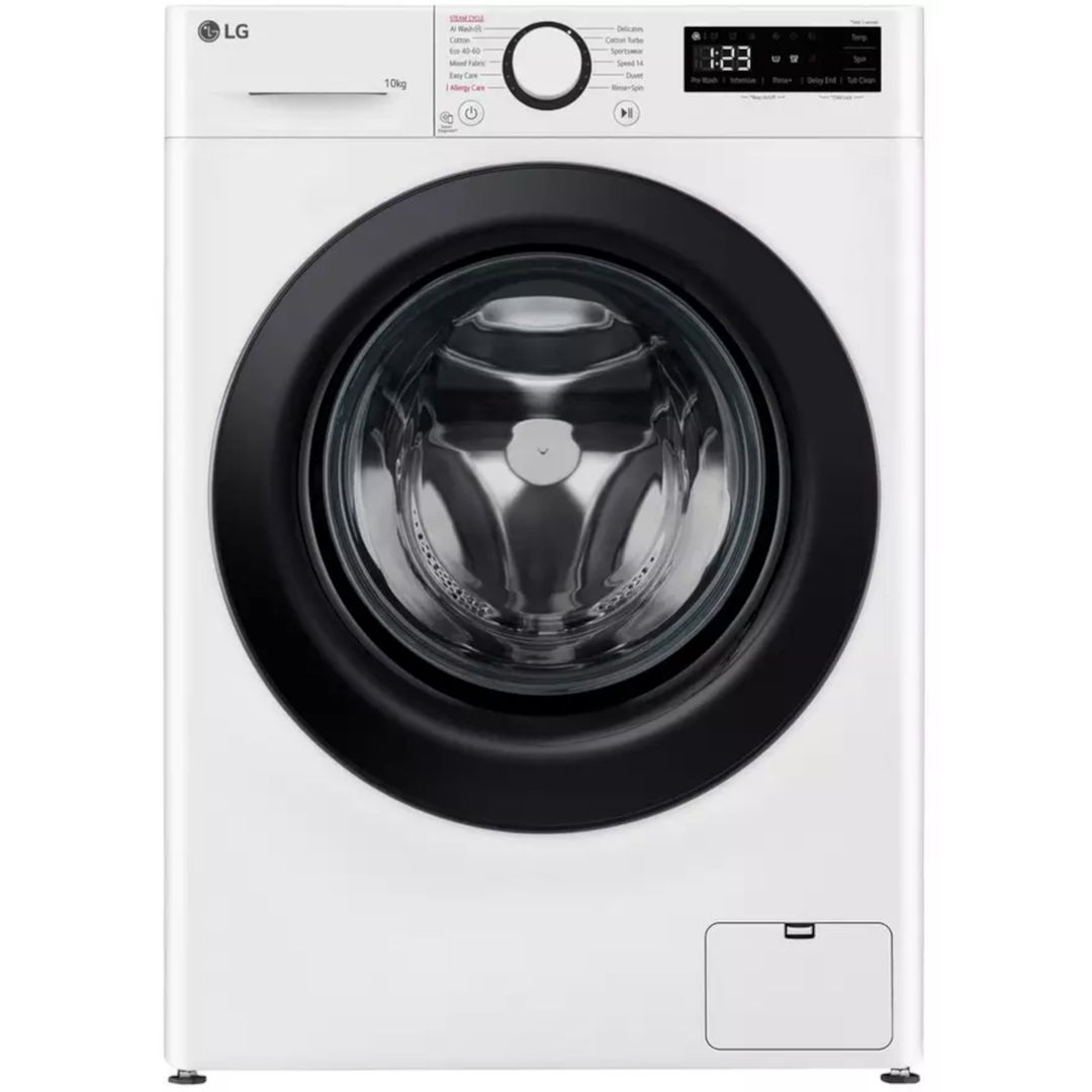 LG F4Y510WBLN1 10kg TurboWash Steam Washing Machine - WHITE - Image 1