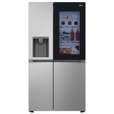 LG InstaView GSGV81PYLL American-Style Smart Fridge Freezer - Prime Silver, Silver/Grey
