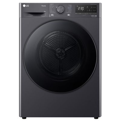 LG V7 DUAL Dry FDV709GN WiFi-enabled 9 kg Heat Pump Tumble Dryer - Slate Grey, Silver/Grey