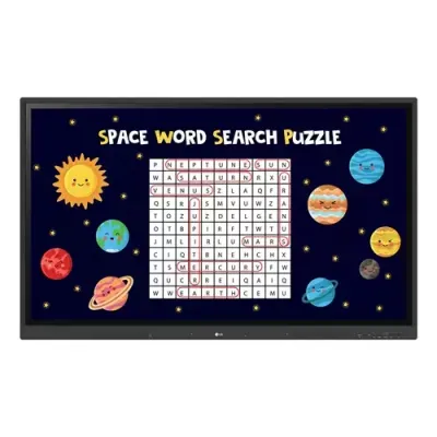 LG CreateBoard interactive whiteboard 165.1 cm (65") 3840 x 2160 pixels Touchscreen Black USB / RF Wireless