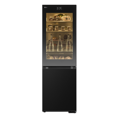 LG InstaView GBG7190CEV Smart 60/40 Fridge Freezer - Essence Black Steel, Black - Thumbnail 2