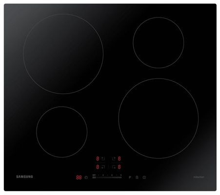 SAMSUNG NZ64H37070K 59 cm Electric Induction Hob - Black, Black