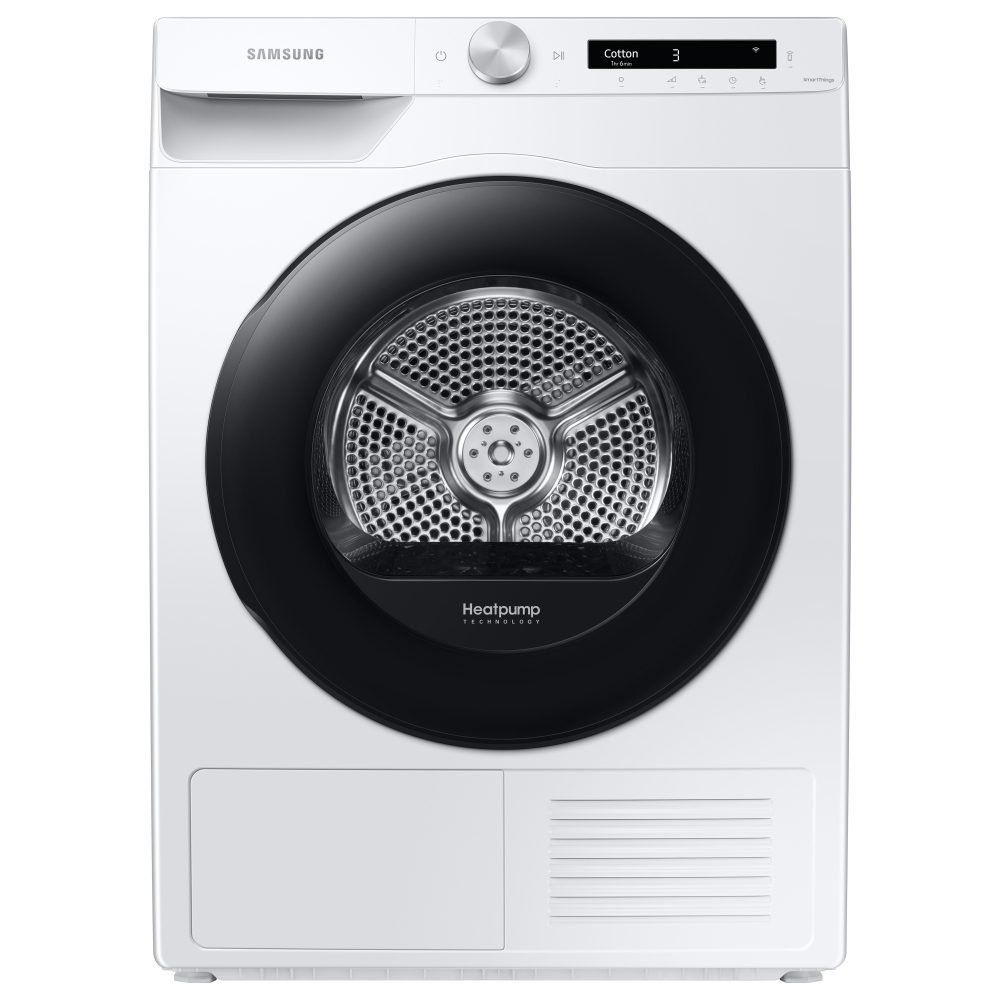 SAMSUNG Series 5 AI Energy DV90T5240AW/S1 WiFi-enabled 9 kg Heat Pump Tumble Dryer - White, White - Image 1