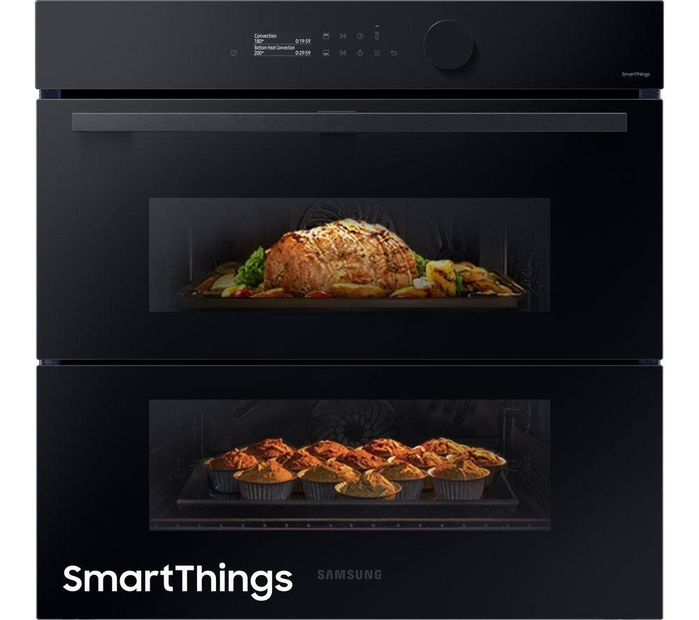 SAMSUNG Series 5 Dual Cook Flex NV7B5750T/AK U4 Electric Pyrolytic Smart Oven - Black, Black - Image 1