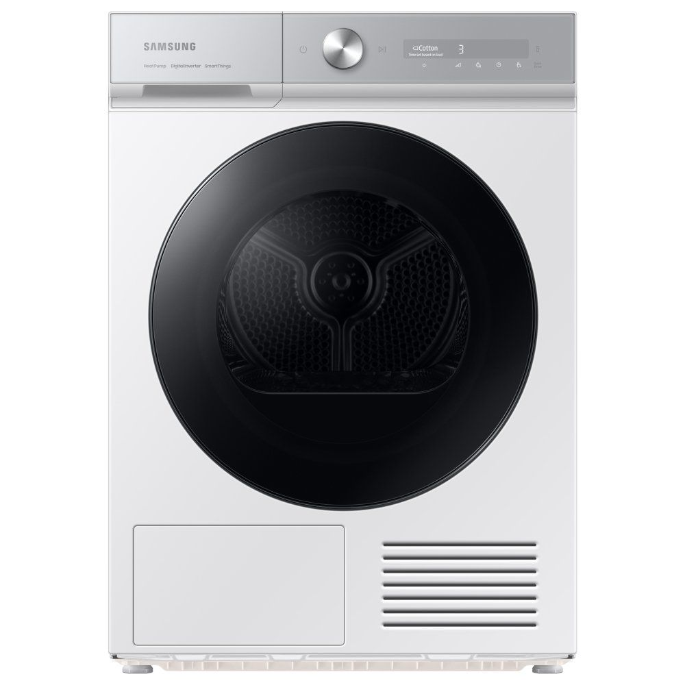 SAMSUNG Series Bespoke Series 8 AI Energy DV90BB9445GH/S1 WiFi-enabled 9 kg Heat Pump Tumble Dryer - White, White - Image 1