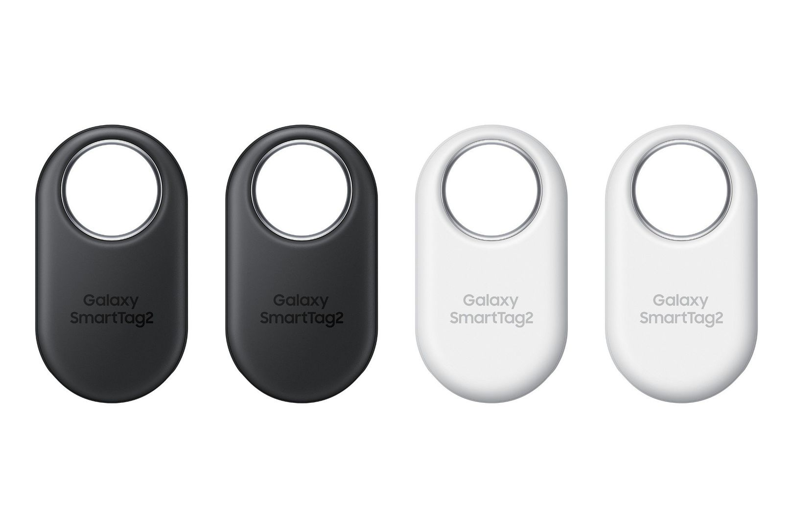 Samsung Galaxy SmartTag 2 EI-T5600 4 Per Pack 2x black+ white Item Finder Graphite, White - Image 1
