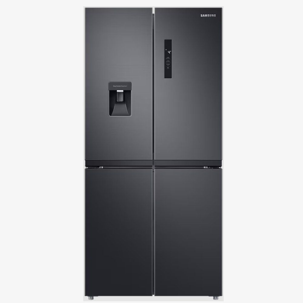 SAMSUNG Series 8 SpaceMax RF48A401EB4/EU Fridge Freezer - Gentle Black Matte, Black - Image 1