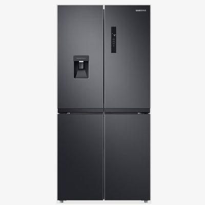 SAMSUNG Series 8 SpaceMax RF48A401EB4/EU Fridge Freezer - Gentle Black Matte, Black