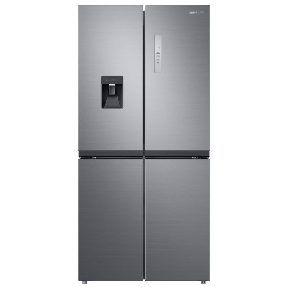 SAMSUNG Series 8 SpaceMax RF48A401EM9/EU Fridge Freezer - Gentle Silver Matte, Black - Image 1