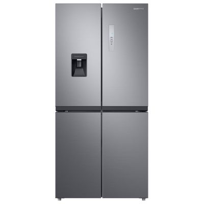 SAMSUNG Series 8 SpaceMax RF48A401EM9/EU Fridge Freezer - Gentle Silver Matte, Black
