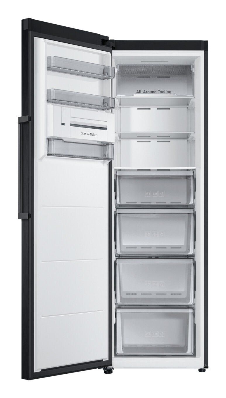 SAMSUNG Bespoke SpaceMax RZ32C7BDEB1/EU Tall Freezer - Black Stainless, Silver/Grey,Black - Image 1