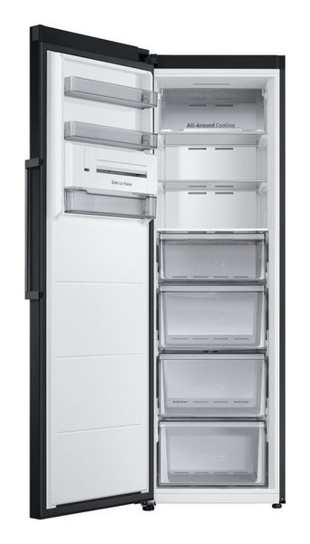 SAMSUNG Bespoke SpaceMax RZ32C7BDEB1/EU Tall Freezer - Black Stainless, Silver/Grey,Black