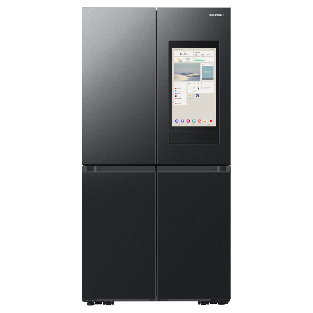 Samsung RF65DG9H0EB1EU French Style Family Hub AI Vision Inside Fridge Freezer With Ice & Water - BLACK STEEL - Image 1
