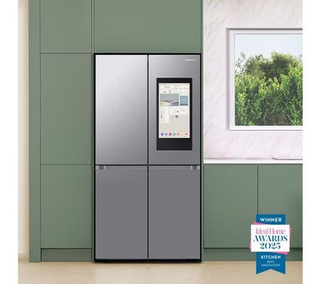 SAMSUNG Family Hub with AI Vision RF65DG9H0ESREU Smart Fridge Freezer - Silver, Silver/Grey