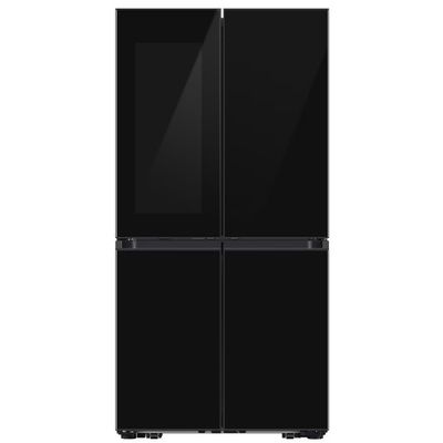 SAMSUNG Bespoke with See-Thru Door RF65DB970E22EU Smart Fridge Freezer - Black, Black