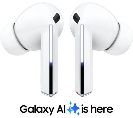 Samsung Galaxy Buds3 Pro. Product type: Headset. Connectivity technology: True Wireless Stereo (TWS) Bluetooth. Recommended usage: Calls/Music Product colour: White