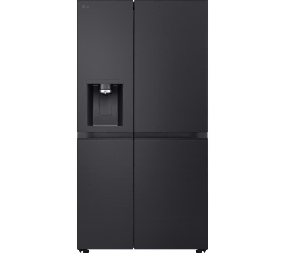 LG NatureFRESH 623 Litre Side-by-Side American Fridge Freezer - Black - Image 1
