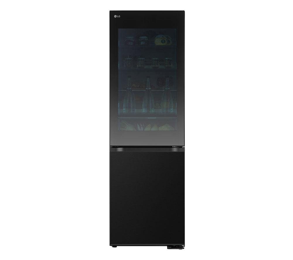 LG InstaView GBG5160CEV Smart 60/40 Fridge Freezer - Essence Black Steel, Black - Image 1