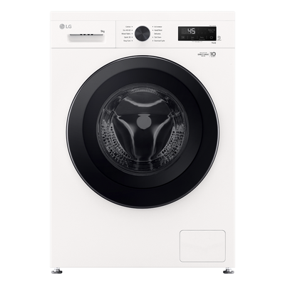 LG F4X1009NWK 9kg Steam Washing Machine - WHITE