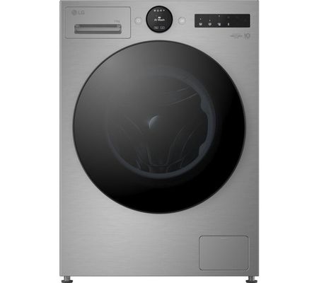 LG VX75 Series AI Direct Drive F4X7511TSB WiFi-enabled 11 kg 1400 Spin Washing Machine - Silver, Silver/Grey