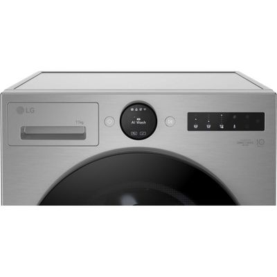 LG 11kg TurboWash Steam Washing Machine F4X7011TSB SILVER