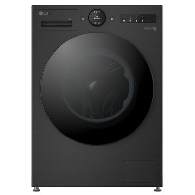LG VX70 Series AI Direct Drive WiFi-enabled 9 kg 1400 Spin Washing Machine - Matte Black, Black