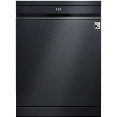 LG DF587HMS 60cm QuadWash Freestanding Dishwasher - BLACK STEEL