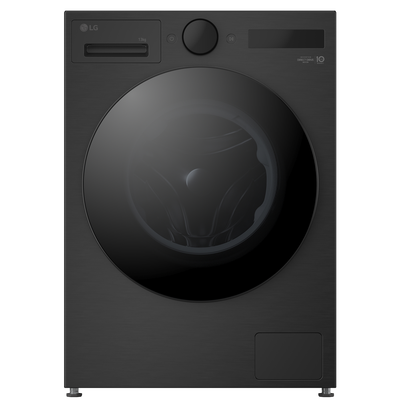 LG VX75 Series AI Direct Drive F4X7513TBB WiFi-enabled 13 kg 1400 Spin Washing Machine - Matte Black, Black - Thumbnail 2