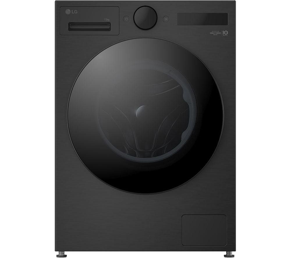 LG F4X7013TBB 13kg TurboWash Steam Washing Machine - BLACK STEEL - Image 1