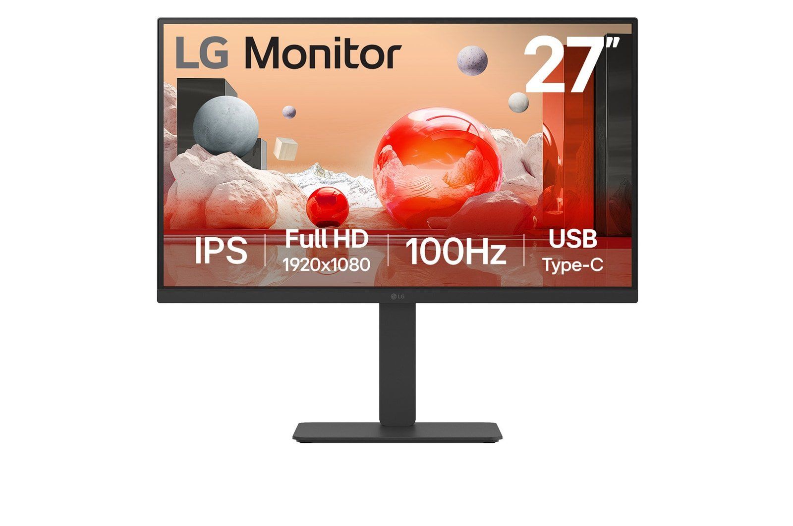 LG 27BA650 27" Full HD USB-C Monitor - Image 1
