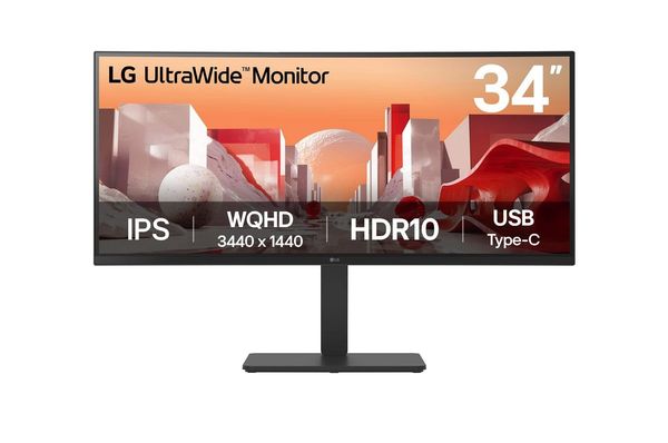 LG 34BA75QE-B computer monitor 86.4 cm (34") 3440 x 1440 pixels W