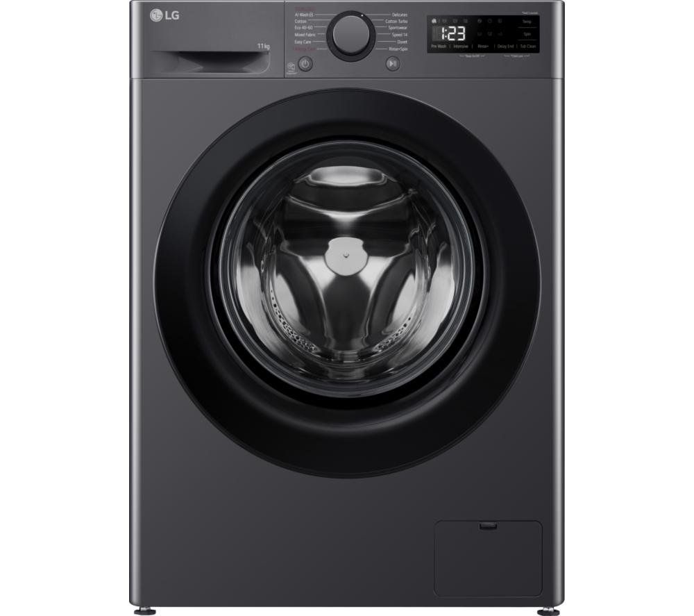 LG F4Y511GBLN1 11kg TurboWash Steam Washing Machine - SLATE GREY - Image 1